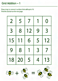 Math für Kinder - Arbeitsblatt 184