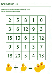 Math für Kinder - Arbeitsblatt 188