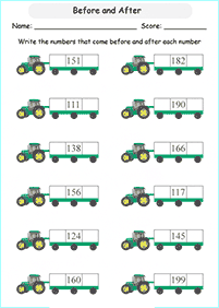 Math für Kinder - Arbeitsblatt 226