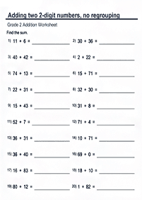 Math für Kinder - Arbeitsblatt 257