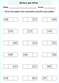 Math für Kinder - Arbeitsblatt 299
