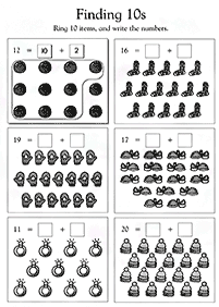 Math für Kinder - Arbeitsblatt 39