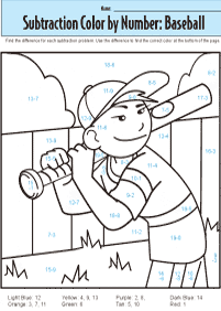 Subtraktion für Kinder - Arbeitsblatt 115