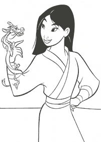 Mulan Malvorlagen - Seite 9