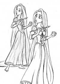 Rapunzel (Tangled) Malvorlagen - Seite 28