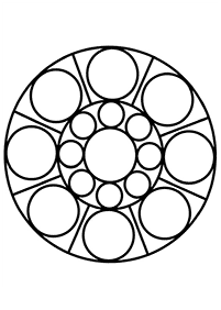 Einfache Mandalas Malvorlagen - Seite 100