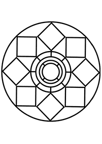 Einfache Mandalas Malvorlagen - Seite 102