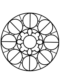 Einfache Mandalas Malvorlagen - Seite 103