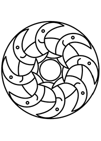 Einfache Mandalas Malvorlagen - Seite 104