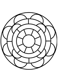 Einfache Mandalas Malvorlagen - Seite 106