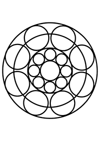 Einfache Mandalas Malvorlagen - Seite 110