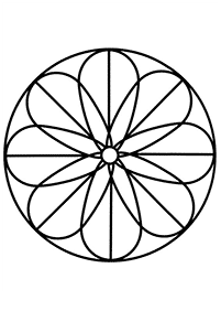 Einfache Mandalas Malvorlagen - Seite 111