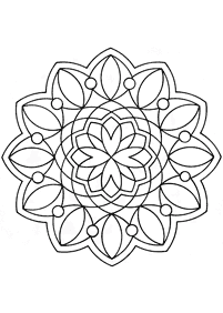 Einfache Mandalas Malvorlagen - Seite 113