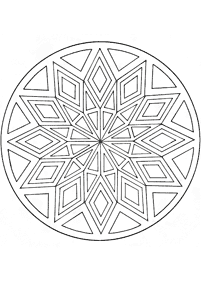 Einfache Mandalas Malvorlagen - Seite 121