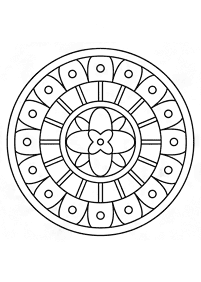 Einfache Mandalas Malvorlagen - Seite 122