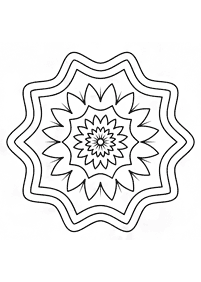 Einfache Mandalas Malvorlagen - Seite 123