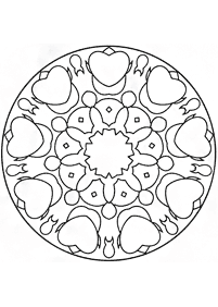 Einfache Mandalas Malvorlagen - Seite 127