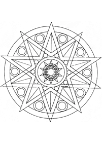 Einfache Mandalas Malvorlagen - Seite 128