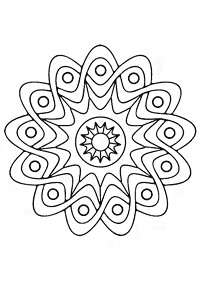 Einfache Mandalas Malvorlagen - Seite 15