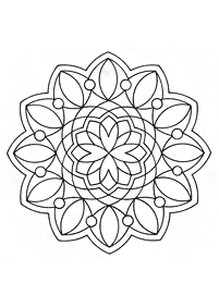 Einfache Mandalas Malvorlagen - Seite 27