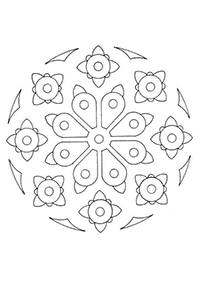 Einfache Mandalas Malvorlagen - Seite 30