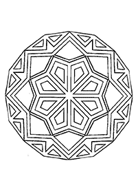 Einfache Mandalas Malvorlagen - Seite 4