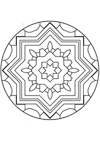 Einfache Mandalas Malvorlagen - Seite 40