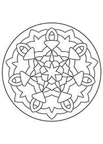 Einfache Mandalas Malvorlagen - Seite 52