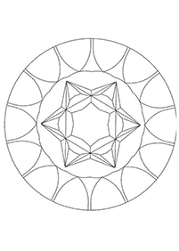 Einfache Mandalas Malvorlagen - Seite 56