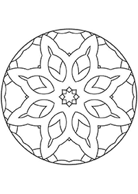 Einfache Mandalas Malvorlagen - Seite 6