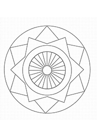 Einfache Mandalas Malvorlagen - Seite 66