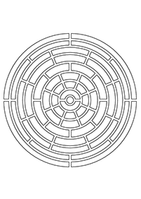 Einfache Mandalas Malvorlagen - Seite 76