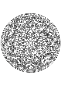 Mandalas Malvorlagen - Seite 1