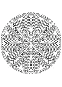 Mandalas Malvorlagen - Seite 10