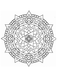 Mandalas Malvorlagen - Seite 17