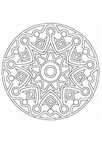 Mandalas Malvorlagen - Seite 33