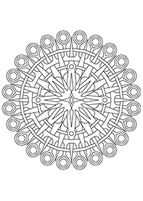 Mandalas Malvorlagen - Seite 38