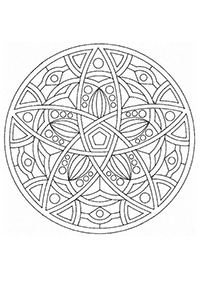 Mandalas Malvorlagen - Seite 39