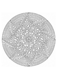 Mandalas Malvorlagen - Seite 45