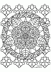 Mandalas Malvorlagen - Seite 46