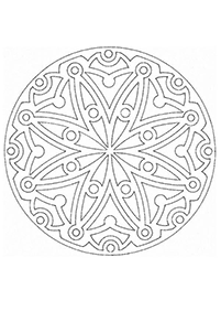 Mandalas Malvorlagen - Seite 55