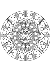 Mandalas Malvorlagen - Seite 6