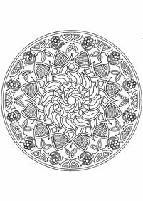 Mandalas Malvorlagen - Seite 61