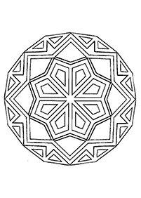 Mandalas Malvorlagen - Seite 9