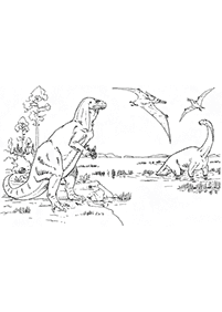 Dinosaurier Malvorlagen - Seite 17