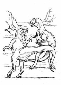 Dinosaurier Malvorlagen - Seite 39