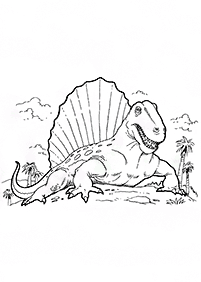 Dinosaurier Malvorlagen - Seite 48