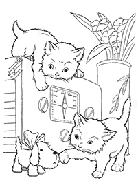 Katzen Malvorlagen - Seite 35
