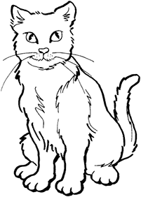 Katzen Malvorlagen - Seite 61