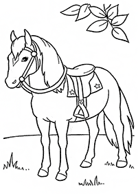 Páginas para colorear de caballos - página 62